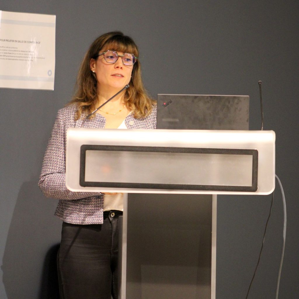 Christelle Nachin Napsothérapeute à la soirée Actu à l'Hopital d'Antony