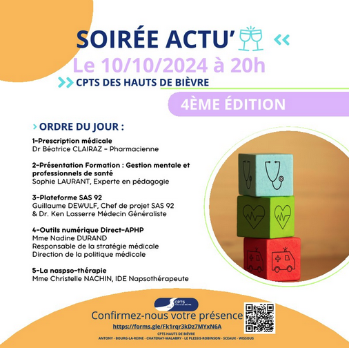 Christelle Nachin Napsothérapeute à la soirée Actu à l'Hopital d'Antony