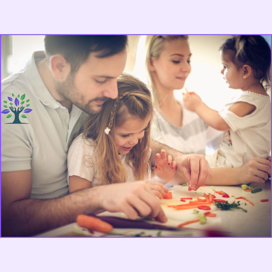 Assiette équilibrée illustrant que bien manger s'apprend