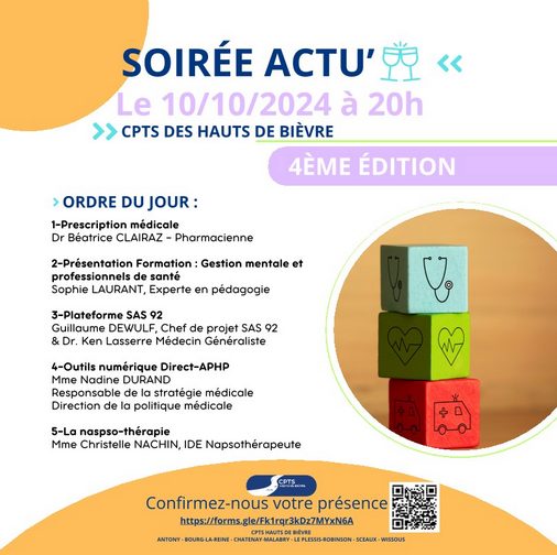 Christelle Nachin Napsothérapeute à la soirée Actu à l'Hopital d'Antony